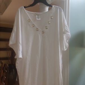 Michael Kors swim  cover up L/XL gold rings $125